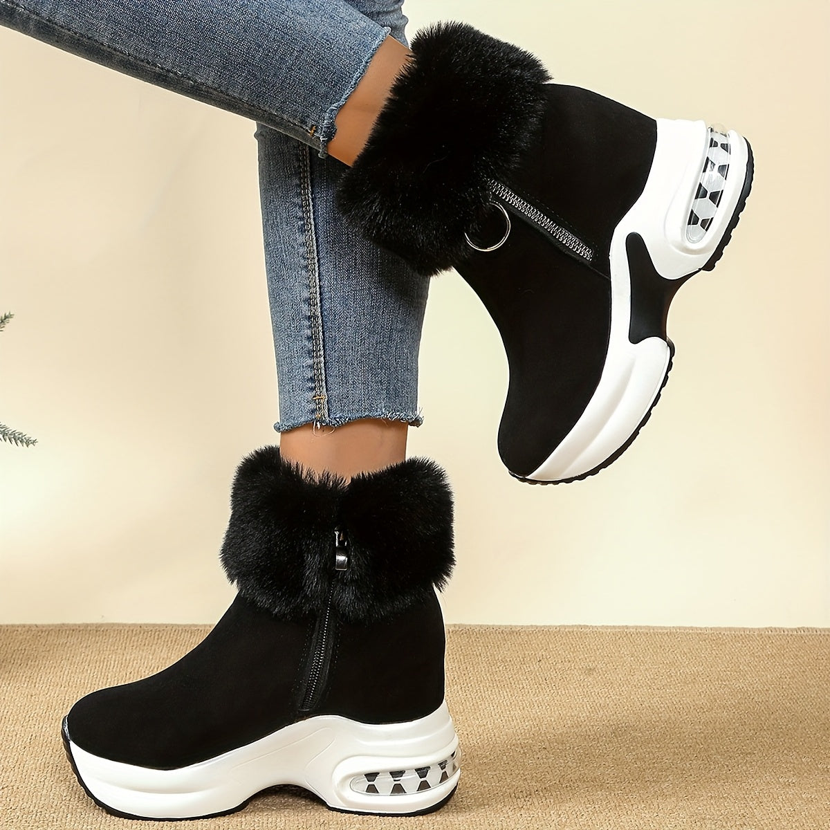 Women's Autumn/Winter Fuzzy Boots