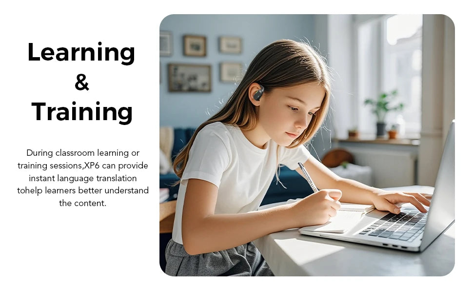 Erazer XP6 – AI Translator Wireless Gaming Earbuds