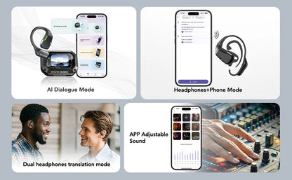 Erazer XP6 – AI Translator Wireless Gaming Earbuds