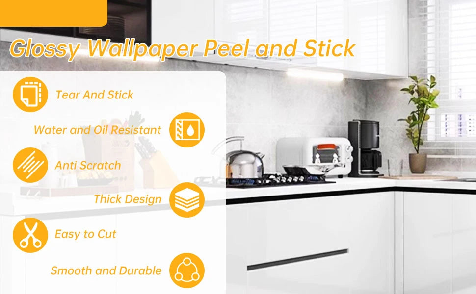 Waterproof & Oil-Proof Self-Adhesive wallpaper