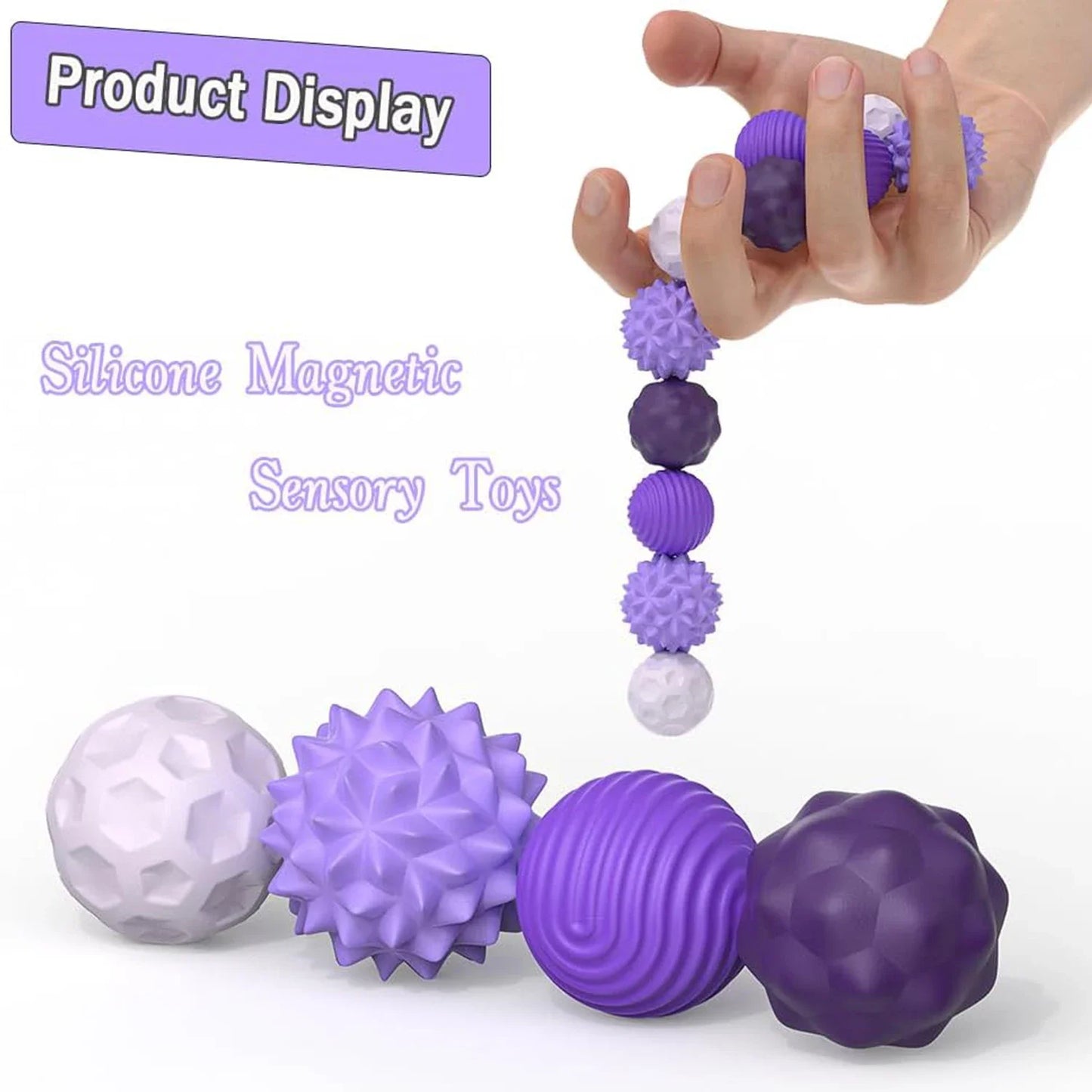 Silicone Magnetic Sensory Balls – for Stress & Anxiety Relief