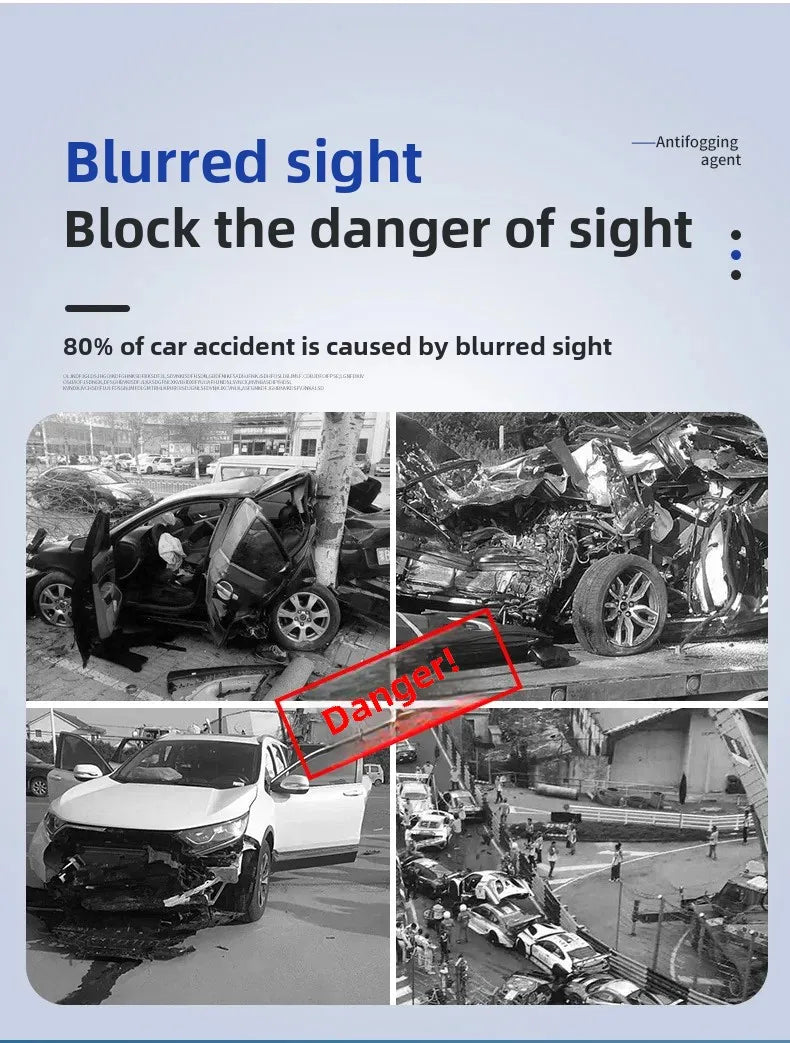 Car Fog & Rain Repellent Coating — Rearview Mirror & Windshield