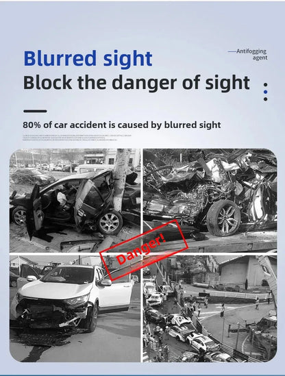 Car Fog & Rain Repellent Coating — Rearview Mirror & Windshield