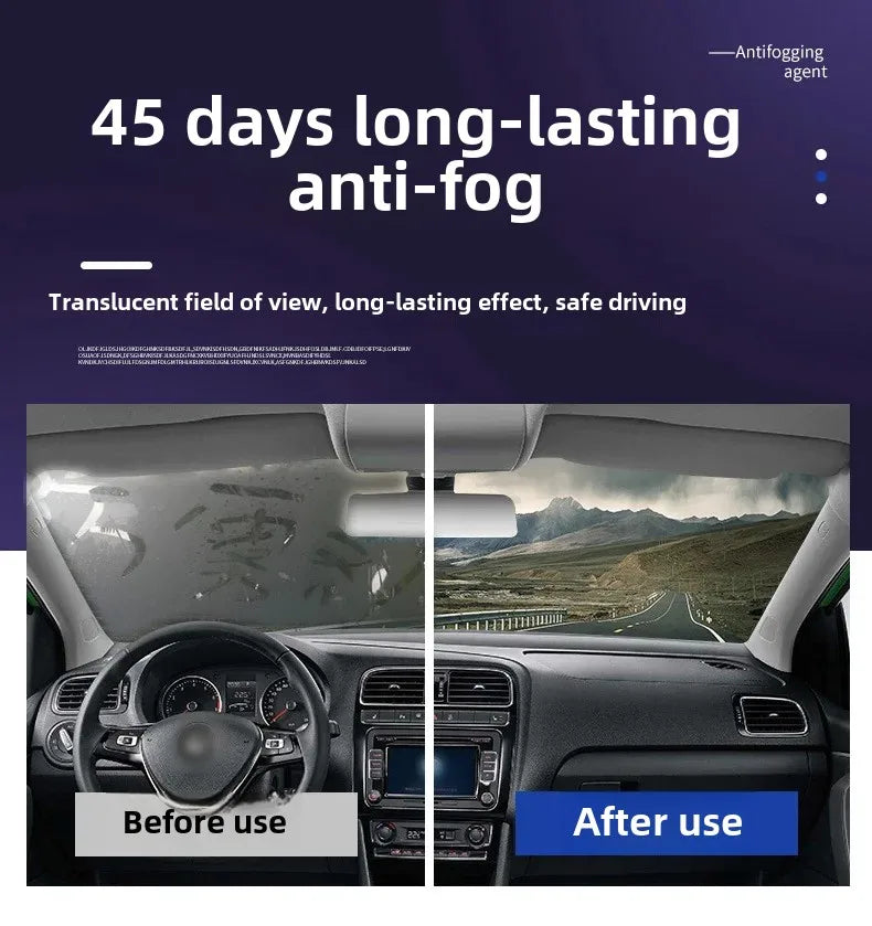 Car Fog & Rain Repellent Coating — Rearview Mirror & Windshield