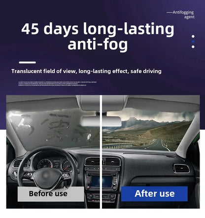 Car Fog & Rain Repellent Coating — Rearview Mirror & Windshield