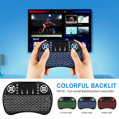 Mini wireless keyboard with touchpad