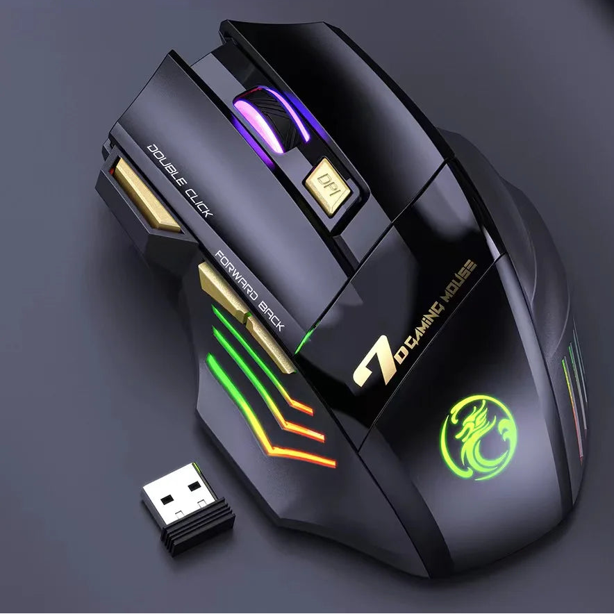 Souris de jeu sans fil rechargeable 5500 DPI