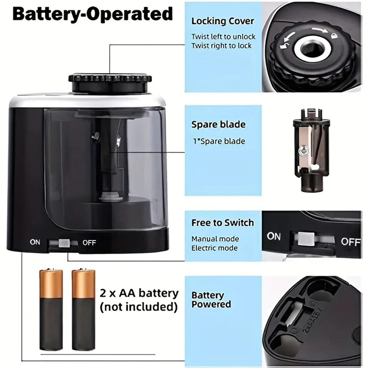 Electric Desktop Pencil Sharpener