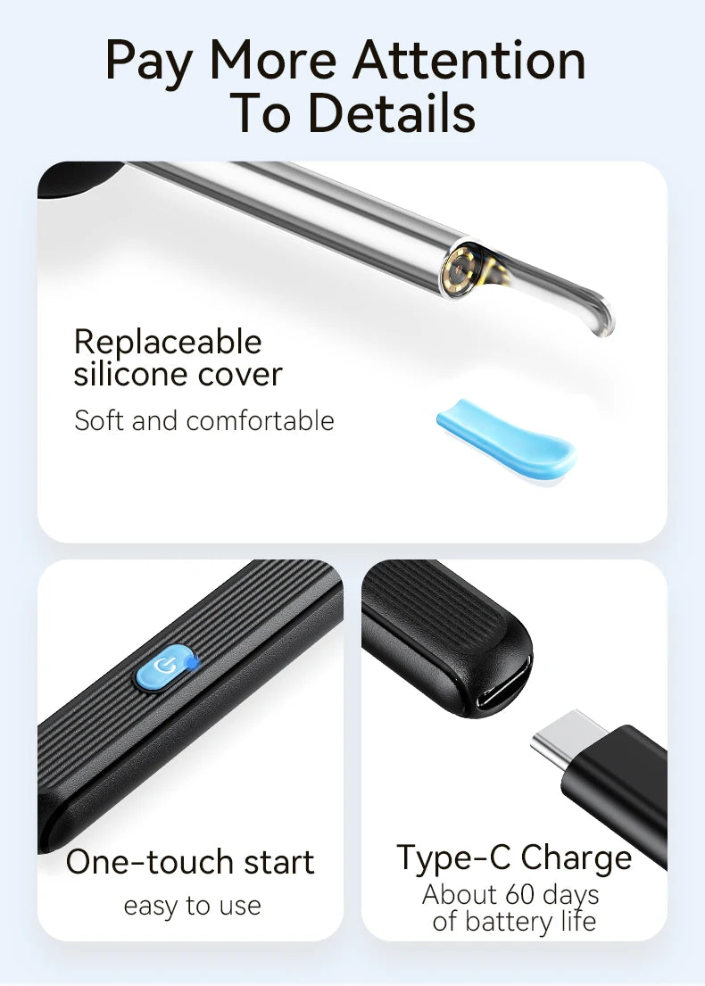 Visual Ear Wax Cleaner with Camera