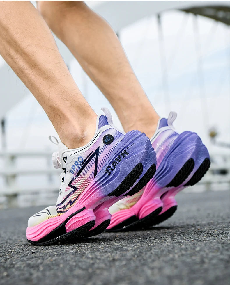 RAVR Carbon Plate Running Shoes - Cushioning Marathon Athletic