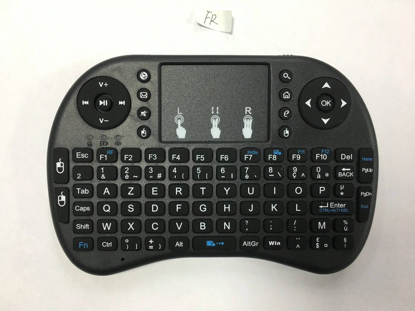 Mini wireless keyboard with touchpad