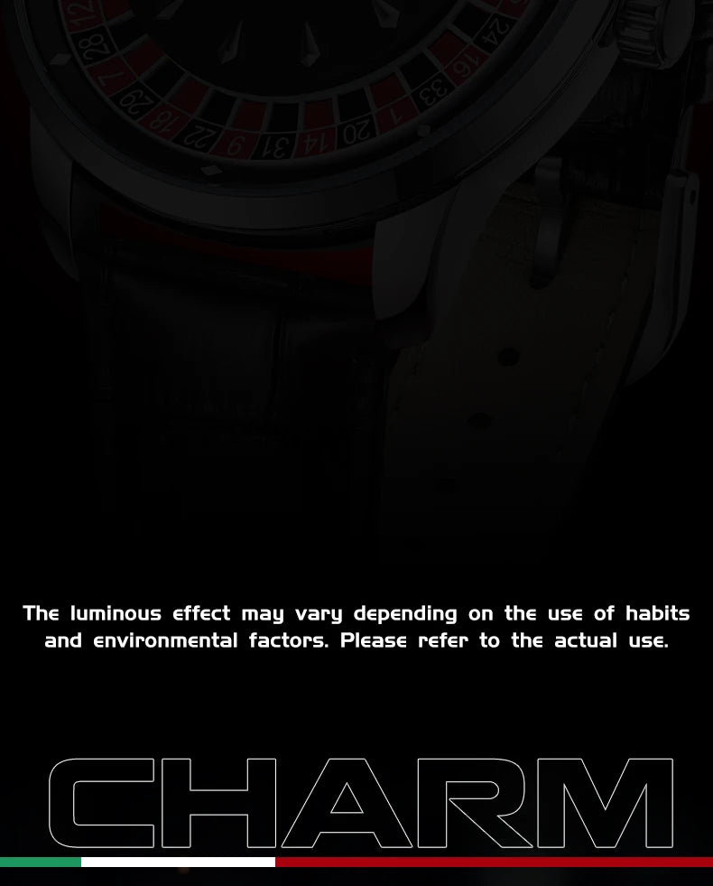 TIMEARTX Roulette Watch - waterproof