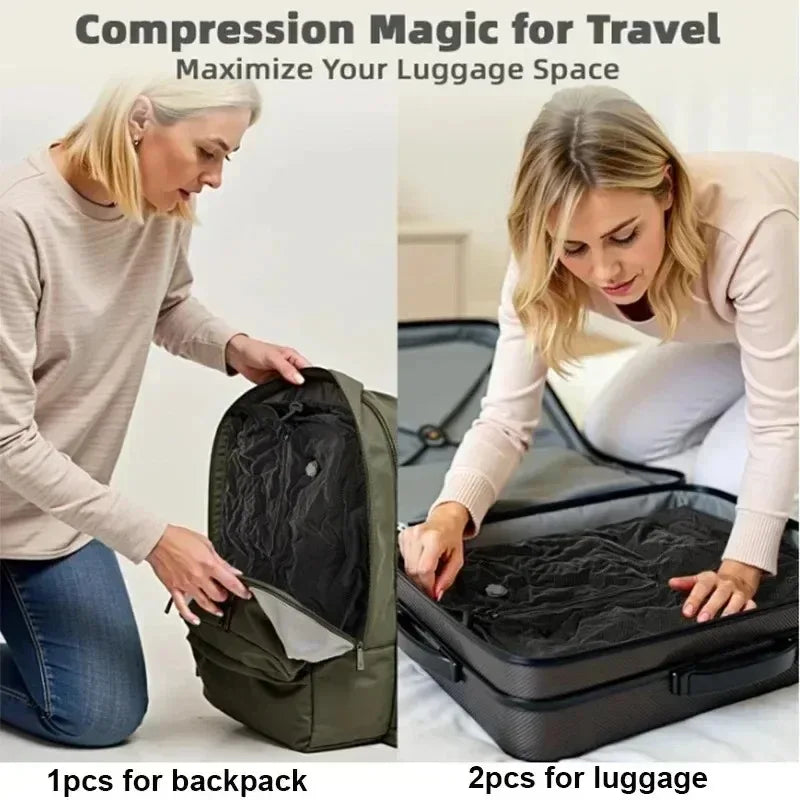 SpaceSaver 17L – Vacuum Compression Travel Bag with Pump