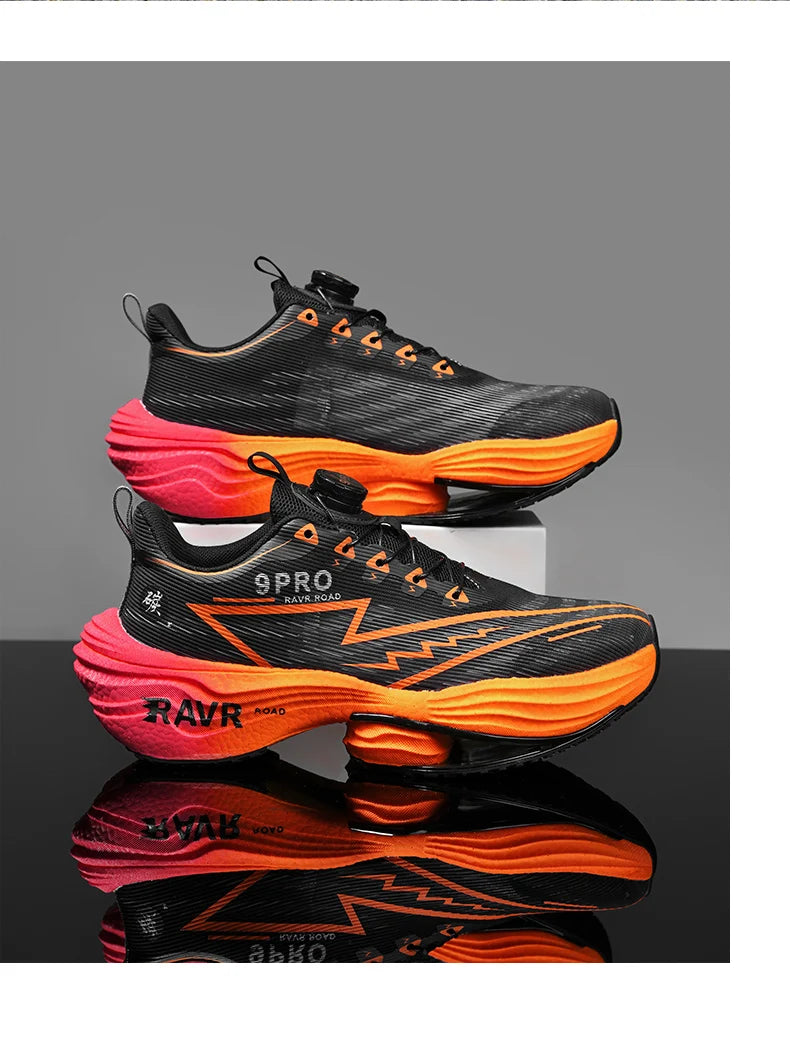 RAVR Carbon Plate Running Shoes - Cushioning Marathon Athletic