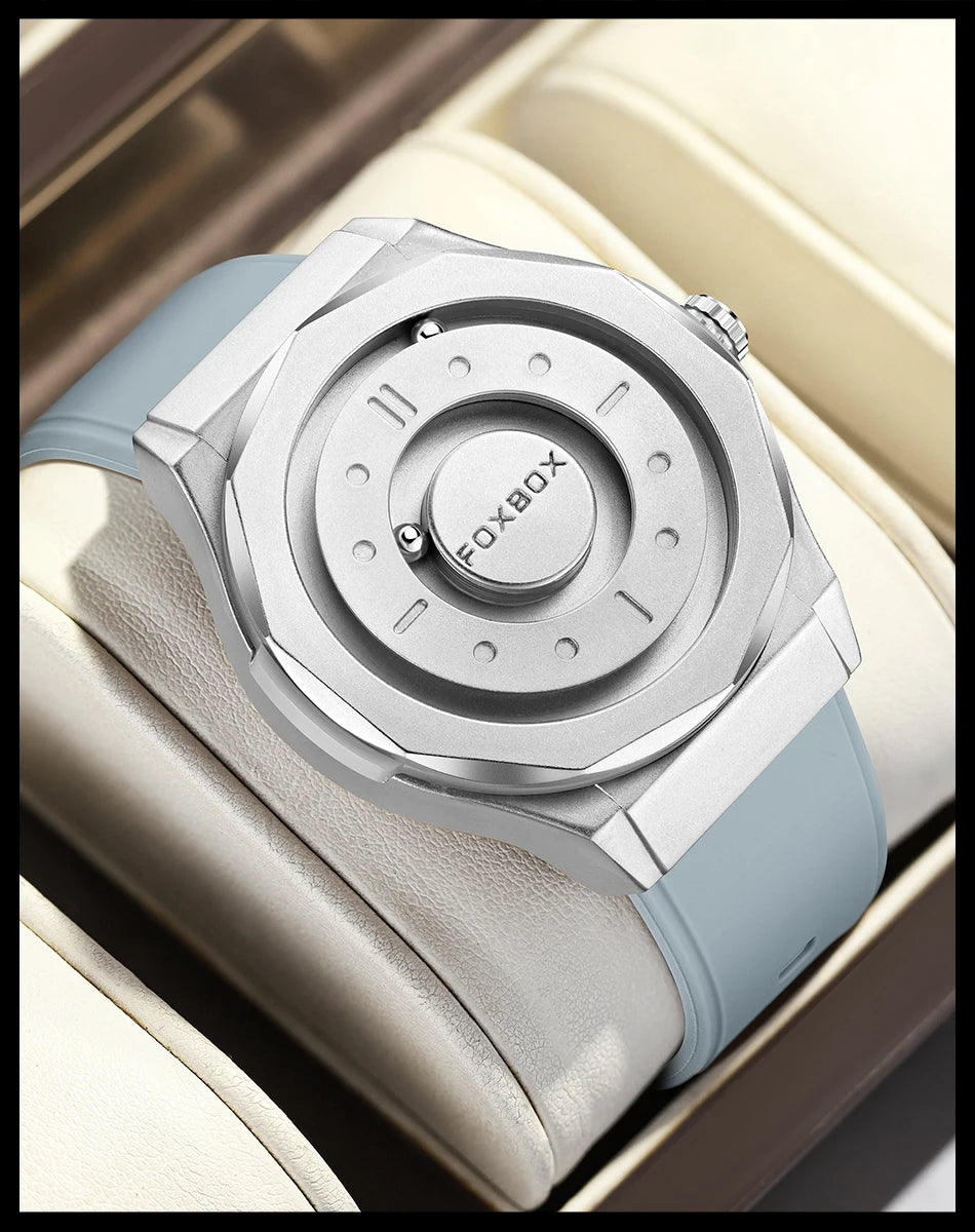FOXBOX Watch - Magnetic Scrolling Pointer Waterproof Quartz