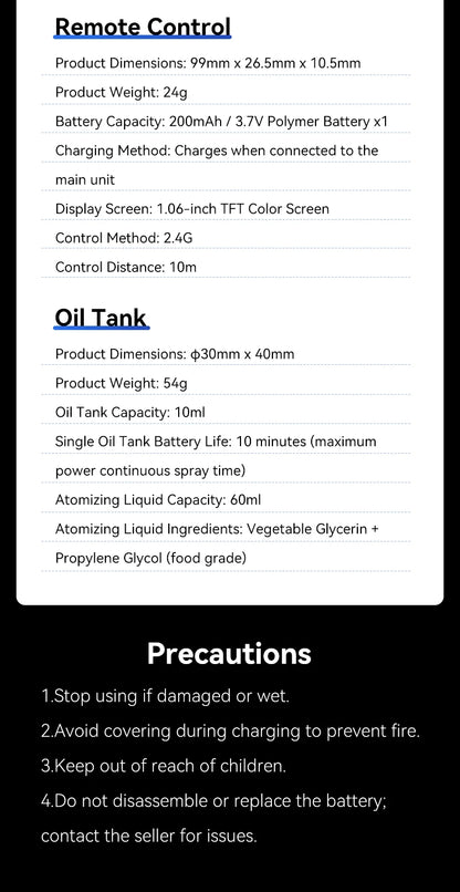 Machine à fumée portable TELESIN