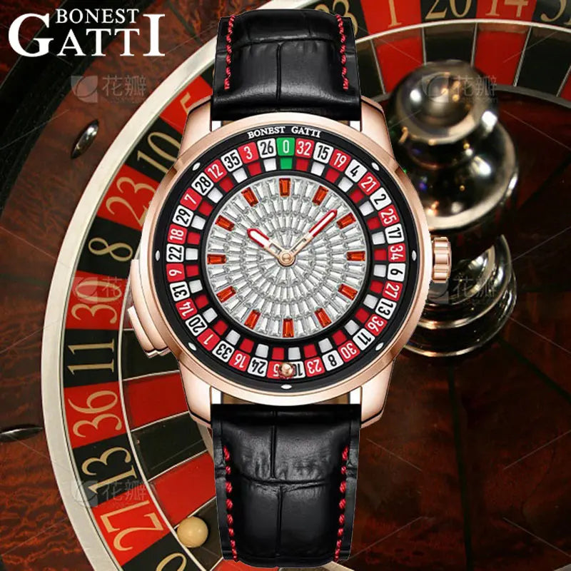 BONEST GATTI Luxury Rotating Roulette Watch