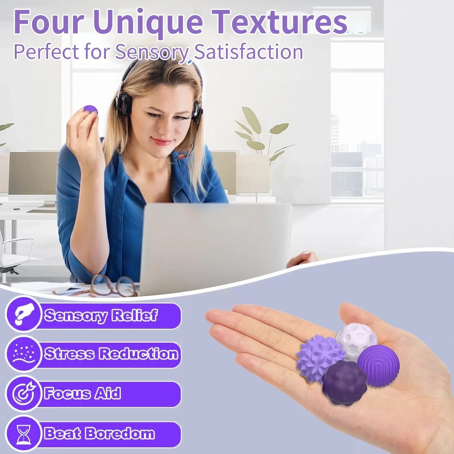 Silicone Magnetic Sensory Balls – for Stress & Anxiety Relief