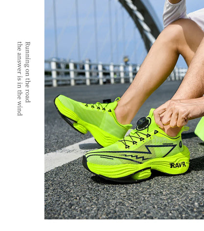 RAVR Carbon Plate Running Shoes - Cushioning Marathon Athletic