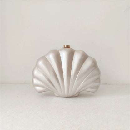 Female Shell Acrylic Box Clutches Lady Gift Evening Bag Party Prom Stones Handbags Luxury Women Wedding Bridal Clutch Purse Bag