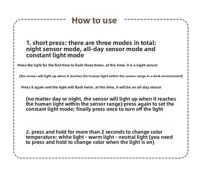 LED Night Light – USB Rechargeable Motion Sensor Lamp