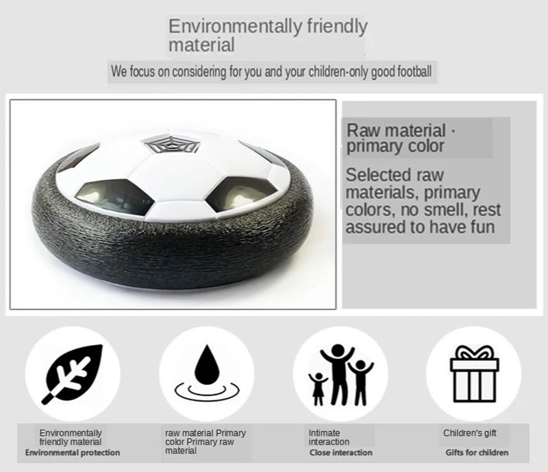 Hover Soccer Ball – LED Floating Football for Kids