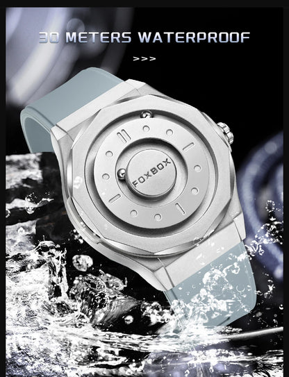 FOXBOX Watch - Magnetic Scrolling Pointer Waterproof Quartz