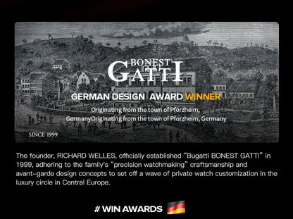 BONEST GATTI Luxury Rotating Roulette Watch