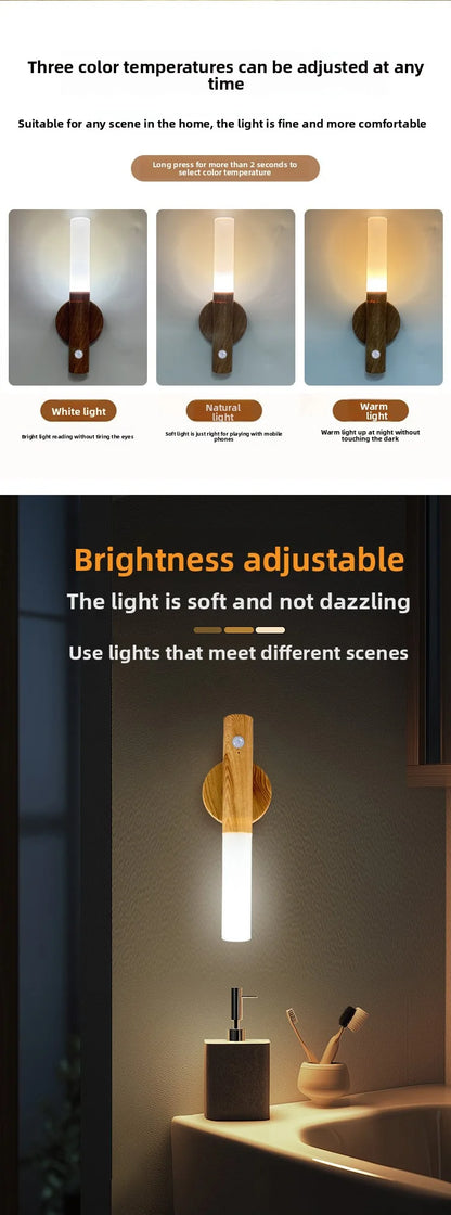 LED Night Light – USB Rechargeable Motion Sensor Lamp