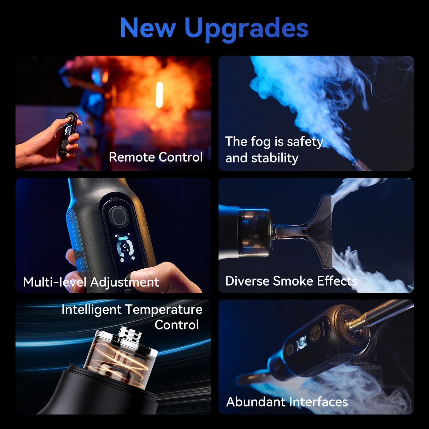 Machine à fumée portable TELESIN