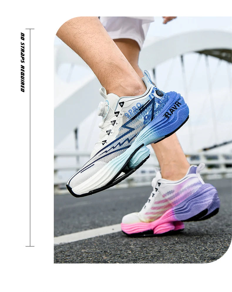 RAVR Carbon Plate Running Shoes - Cushioning Marathon Athletic