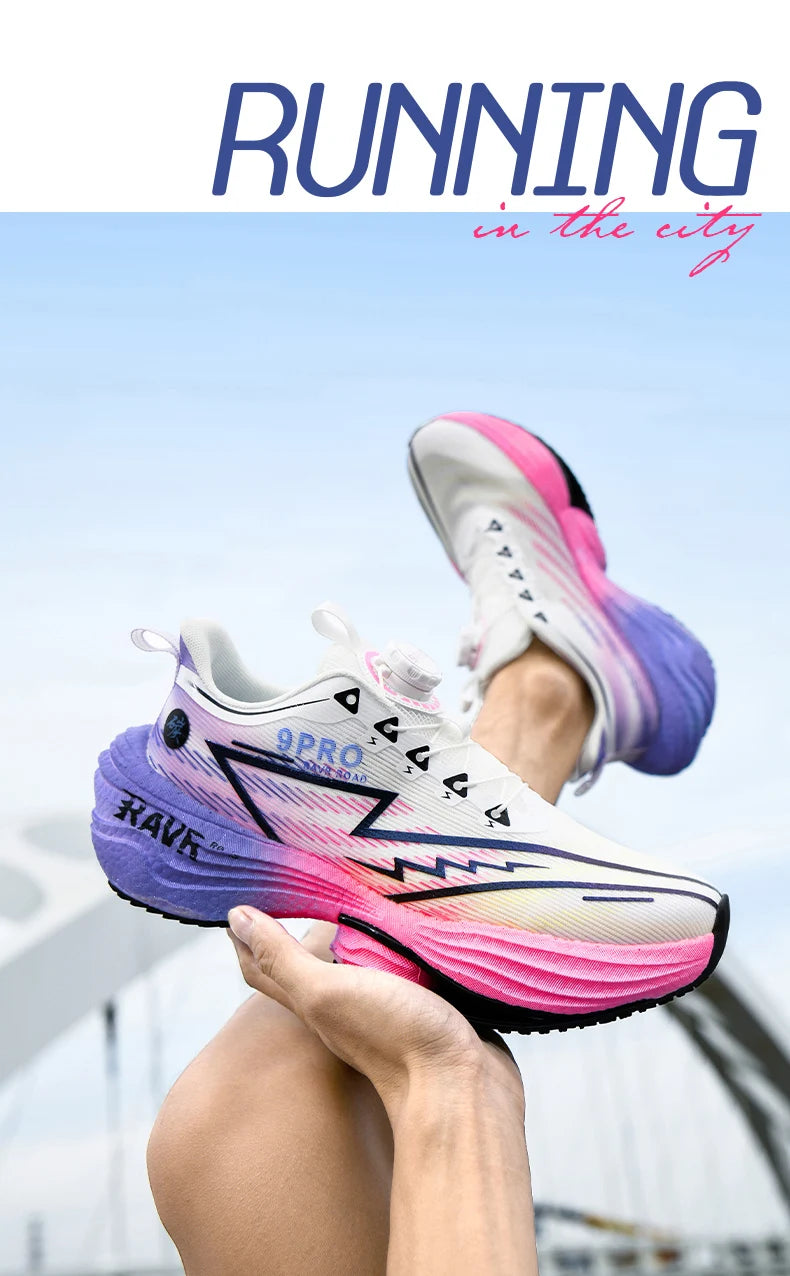 RAVR Carbon Plate Running Shoes - Cushioning Marathon Athletic
