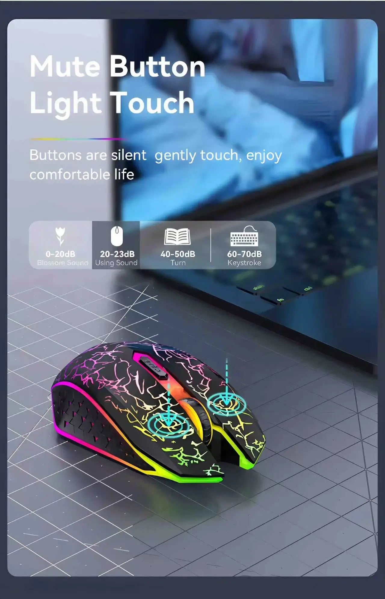 2.4G Wireless RGB Gaming Mouse