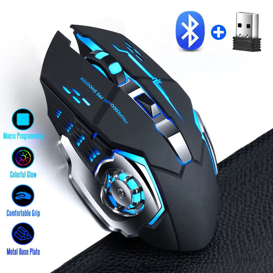 Silent Wireless USB Mechanical Gaming Mouse