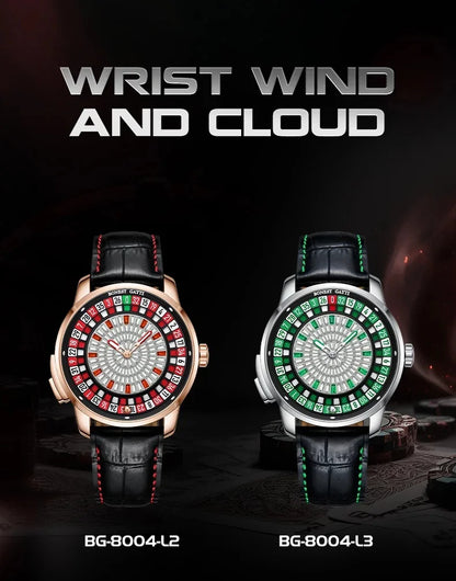 BONEST GATTI Luxury Rotating Roulette Watch