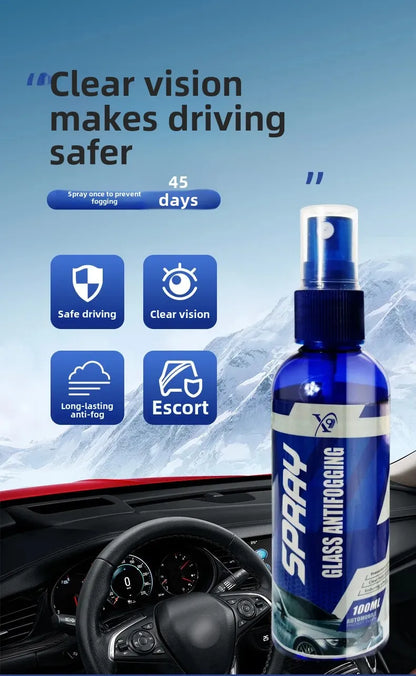 Car Fog & Rain Repellent Coating — Rearview Mirror & Windshield