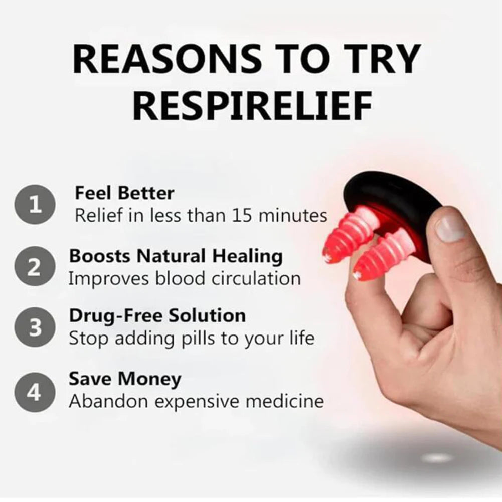 Wireless Red Light Nose Therapy Device – Pulsed Low-Frequency Nasal Massager