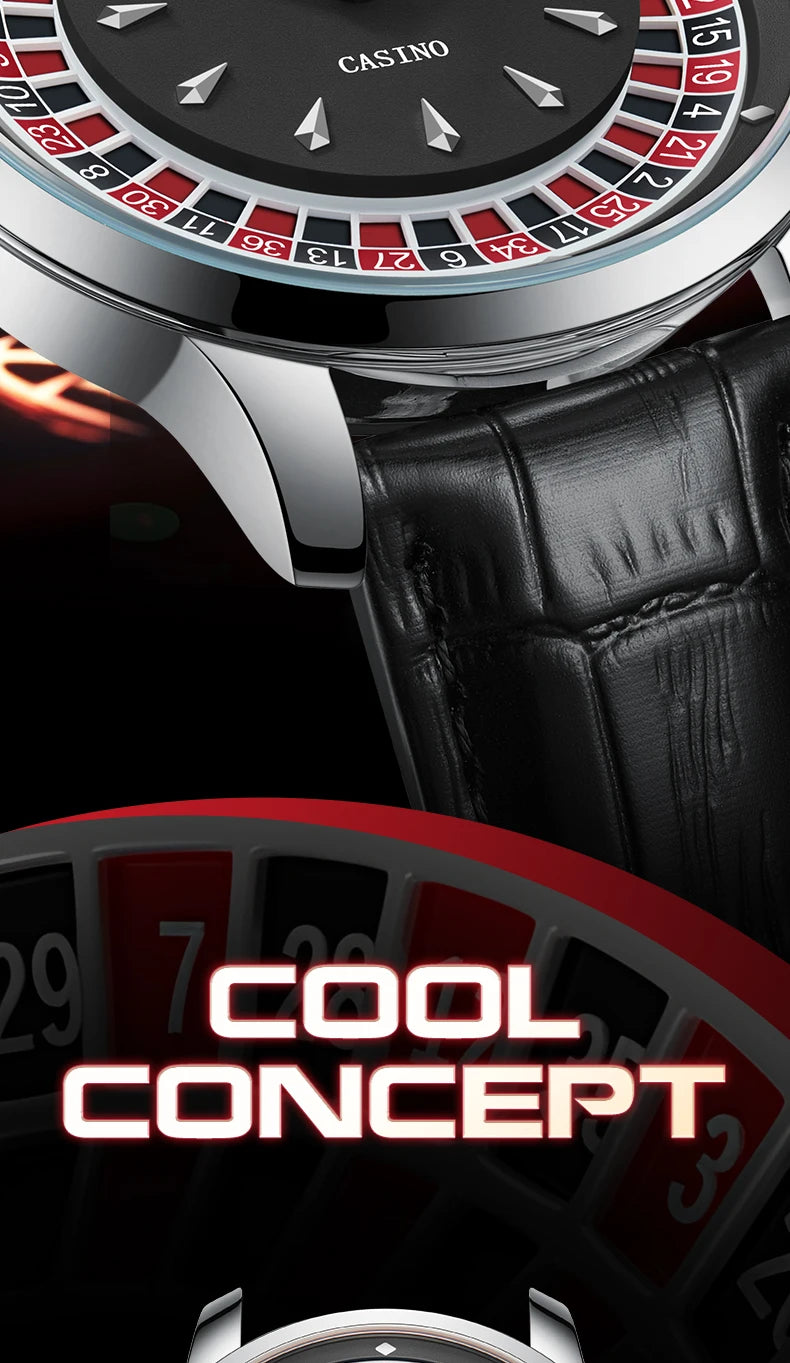 TIMEARTX Roulette Watch - waterproof