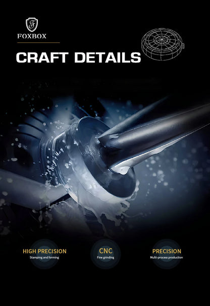 FOXBOX Magnetic Pointer Watch - Creative Scrolling Iron Ball Quartz