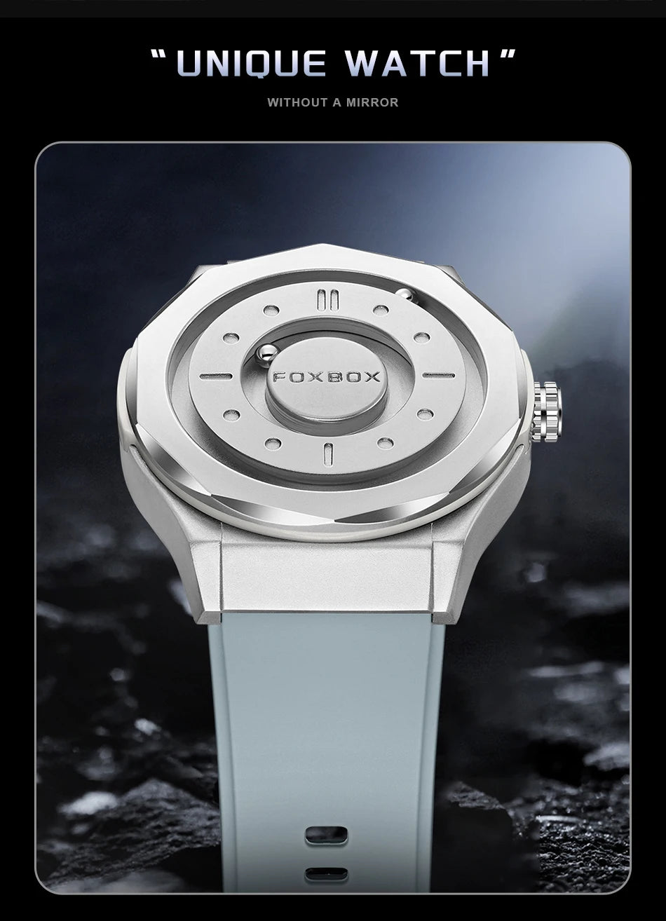 FOXBOX Watch - Magnetic Scrolling Pointer Waterproof Quartz