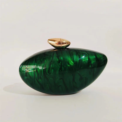 Shell Brand Perlbraune Marmor-Acryl-Box-Clutch, Abendtasche, Hochzeits-Party-Mini-Geldbörse, Abend-Brauthandtasche