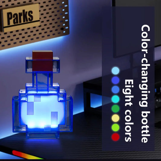 Minecraft Bottle Night Light Lamp