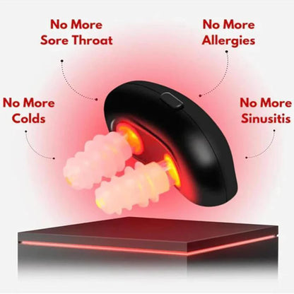 Wireless Red Light Nose Therapy Device – Pulsed Low-Frequency Nasal Massager