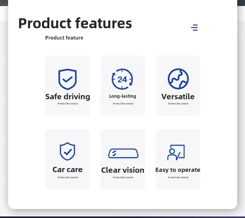 Car Fog & Rain Repellent Coating — Rearview Mirror & Windshield