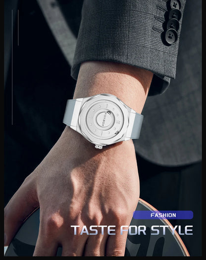 FOXBOX Watch - Magnetic Scrolling Pointer Waterproof Quartz