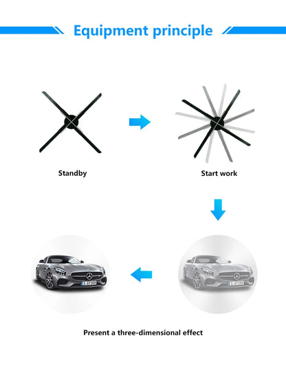 COEUS P65 3D Hologram Fan