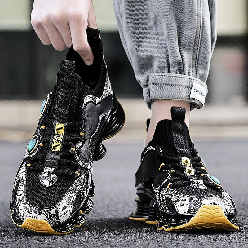 YRZL  Platform Sneakers - Designer Blade Running Shoes