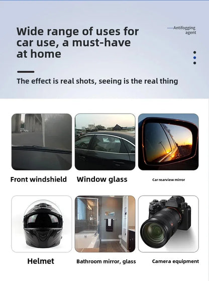 Car Fog & Rain Repellent Coating — Rearview Mirror & Windshield
