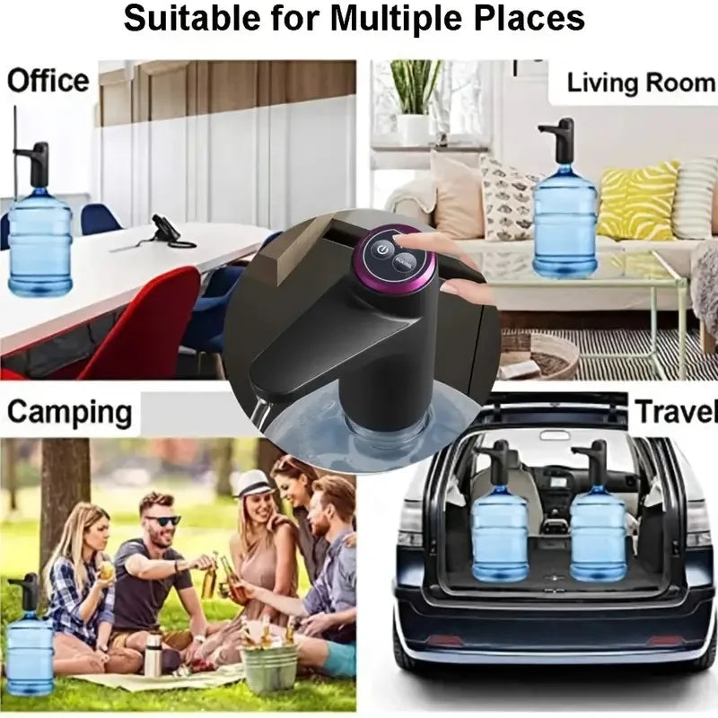 Portable 5-Gallon Water Dispenser – USB Rechargeable Automatic Electric Pump