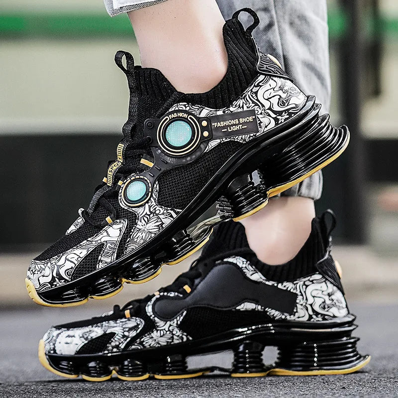 YRZL  Platform Sneakers - Designer Blade Running Shoes